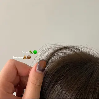 カラー いまかわ ゆなのヘアスタイル