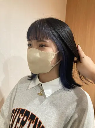 ミディアム MOLLASALON 浅香山店所属・髪質改善カラー 縮毛矯正🤍辻桃加のヘアスタイル