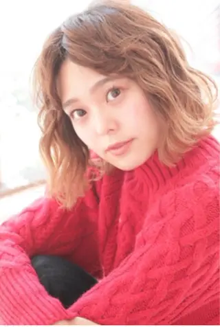 ミディアム カラー 🌙FLYCKA ☀️縮毛矯正のヘアスタイル