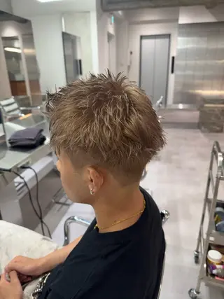 カラー メンズ ブリーチ/パーマ特化 片平和寿のヘアスタイル