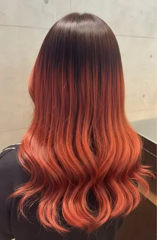 セミロング カラー 福田 武士のヘアスタイル