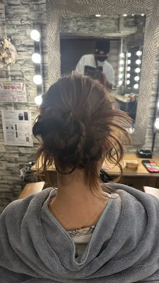 セミロング ヘアアレンジ hair make  Lucciのヘアスタイル