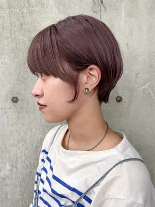 ショート yuuka/ボブ/ダ ブルカラー/髪質改善のヘアスタイル