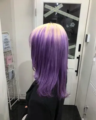 ロング カラー 🥣ミコト/ウルフ ハイトーン特化🥣のヘアスタイル