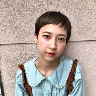 ショート カラー tatsumi/ボブ ウルフ/レイヤーのヘアスタイル