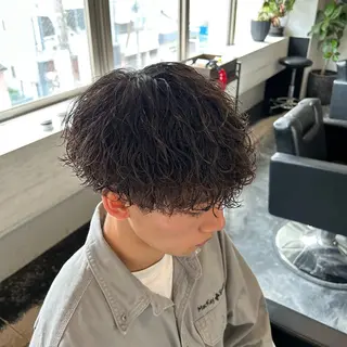 ショート パーマ メンズ B TECH by Zen【ビーテックバイゼン】所属・メンズパーマ/京都駅 /メンズ/奥村航平のヘアスタイル