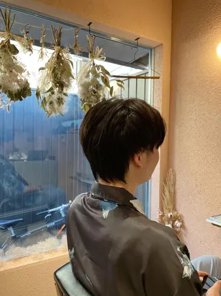 ミディアム メンズ neguse所属・neguse 京都西院 貸切美容室のヘアスタイル