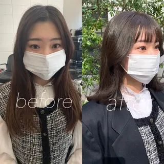 セミロング カラー レイヤーカット/艶髪 ✨💭KIRARIのヘアスタイル