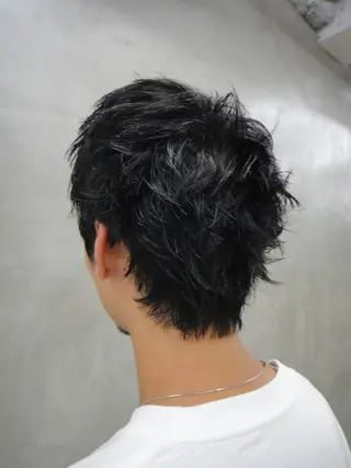 メンズ メンズカット パーマ[佐橋]のヘアスタイル