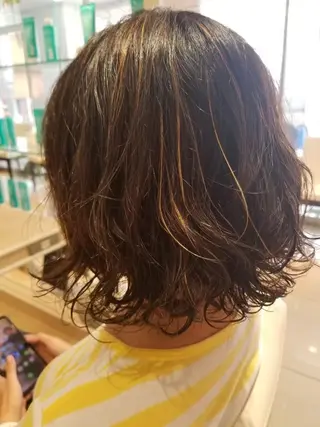 ミディアム パーマ Ash横浜瀬谷店 Tsugumiのヘアスタイル