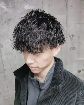 ショート メンズ パーマ 【メンズ専門】 田口雄也のヘアスタイル