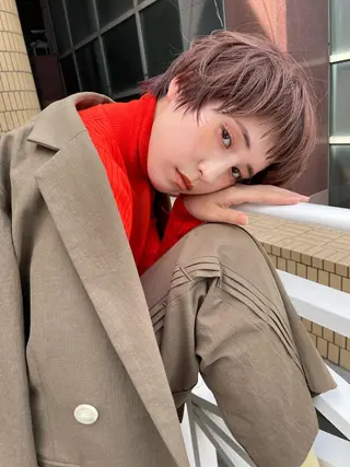 ショート カラー ショート/ボブ/ 心斎橋/宮脇美奈のヘアスタイル