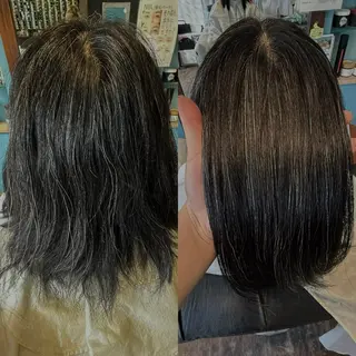 ミディアム パーマ 大立 七夏のヘアスタイル