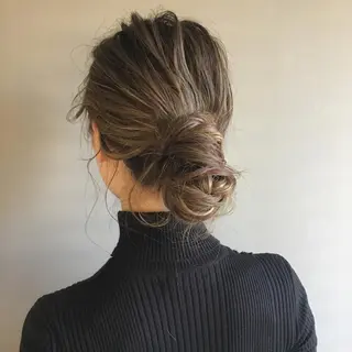 カラー ヘアアレンジ レイヤーカット BLend 渋谷のヘアスタイル