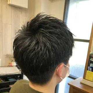 ショート メンズ 西山 良波のヘアスタイル