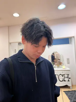 パーマ メンズ 💠つたふうか/ 韓国/メンズヘア💠のヘアスタイル