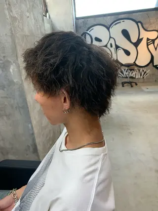 パーマ メンズ ⚡️メンズパーマ特化 mens支持◎/忠地のヘアスタイル