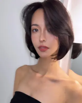 ミディアム 🇨🇳ワンホンヘア 下田鉄也のヘアスタイル