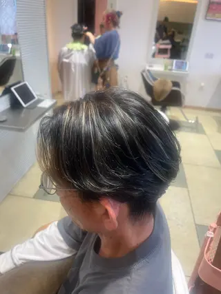 カラー メンズ ベージュカラー⌇﻿ くびれヘア.𐙚心音のヘアスタイル