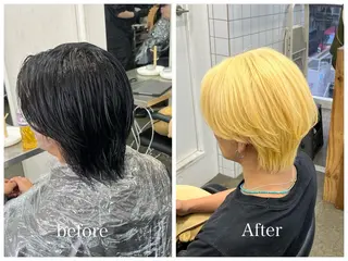 ショート カラー メンズ 新宿 似合わせカラー HINAのヘアスタイル