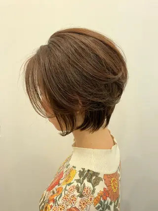 ショート カラー 長谷川 湧のヘアスタイル