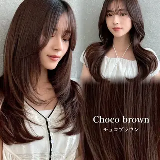 ロング カラー レイヤー/髪質改善/ 美髪矯正/手塚凌のヘアスタイル