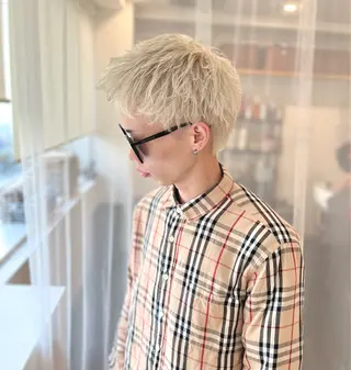 ショート カラー メンズ メンズ特化美容師/ NANA/中屋真之介のヘアスタイル