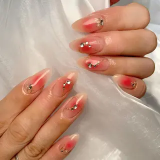 セミロング ネイル 下妻市ﾈｲﾙｻﾛﾝ M_styleのネイルデザイン