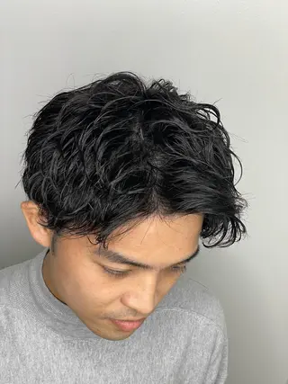 ミディアム 齋藤 大晟のヘアスタイル