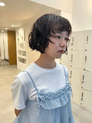 ショート パーマ 纐纈 大和のヘアスタイル