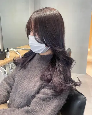 ロング カラー ラベンダー/レイヤー スタイル🤎mamiのヘアスタイル