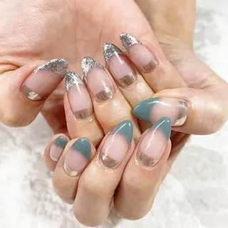 セミロング ネイル ROSE・ MARY 鈴木のネイルデザイン