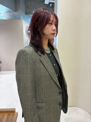 セミロング パーマ SHINDO MIYUのヘアスタイル