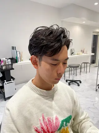 パーマ メンズ Grow by NYNY 坂本 理輝のヘアスタイル