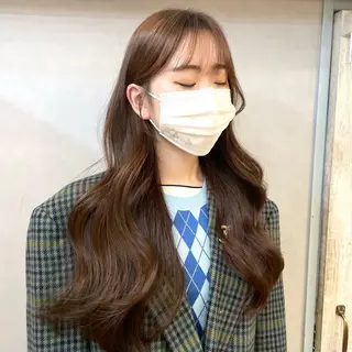 ロング カラー SALOWIN 新宿三丁目EAST所属・韓国レイヤー🇰🇷 layercut✂️のヘアスタイル