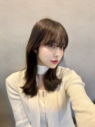 ミディアム Maison髪質改善 レイヤー/三宮のヘアスタイル