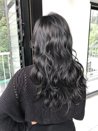 ロング カラー レイヤーカット BLend 渋谷のヘアスタイル