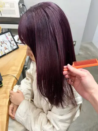セミロング カラー ROCCOeast Rukaのヘアスタイル