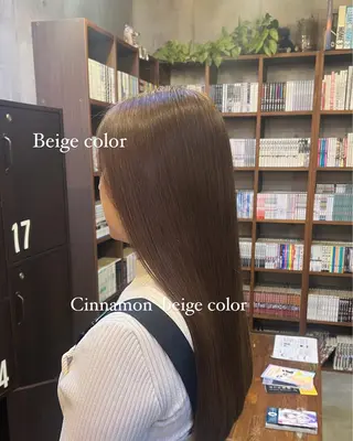 ロング カラー soft beige naoki.のヘアスタイル