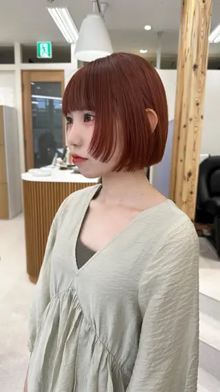 ショート カラー 🪭risa 暖色/レイヤー🪭のヘアスタイル