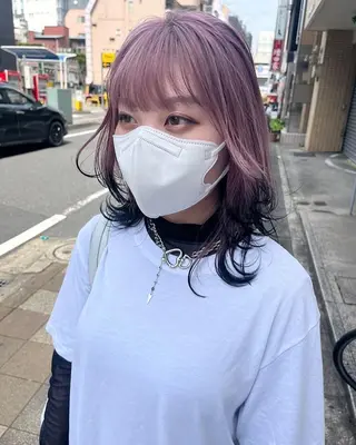 ミディアム stylist 大須賀 裕矢のヘアスタイル