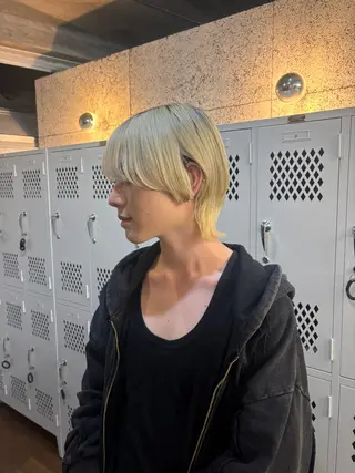 ミディアム カラー メンズ fifth 庄子愛彩のヘアスタイル