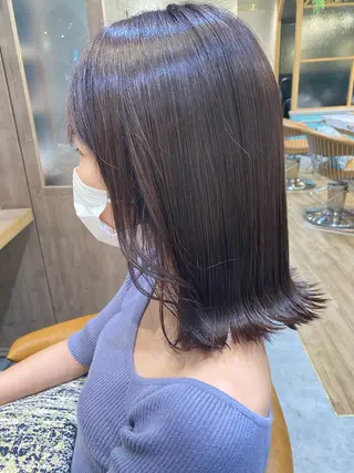 ミディアム レイヤーカット/艶カ ラー/chihiroのヘアスタイル