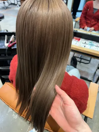 ロング カラー 透明感/ベージュ /kazui🐈のヘアスタイル