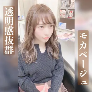 セミロング カラー YURI ✨のヘアスタイル