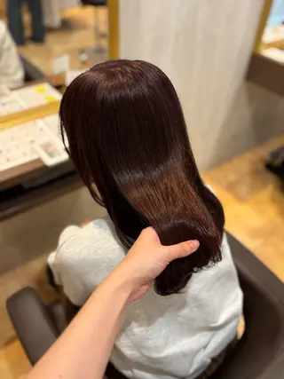 セミロング カラー yui🥀/ボブ /暖色/レディースのヘアスタイル