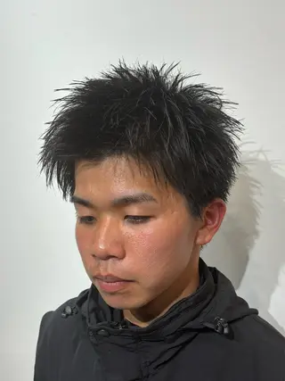 ショート メンズ 【店長】メンズ職人 短髪　ハイトーン🔥のヘアスタイル