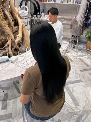 ロング カラー 冬っぽカラー/ マツエク/ゆきなのマツエク・マツパデザイン