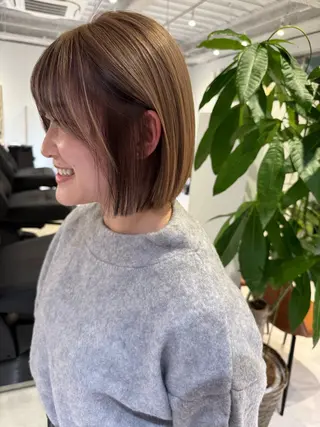 ミディアム 天王寺の美容師 わだひろしのヘアスタイル