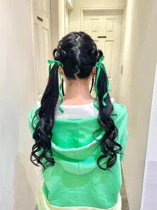 ヘアアレンジ ハイトーンカラー/ 長さだし🐇きょうかのヘアスタイル